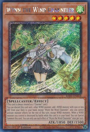 Wynn the Wind Channeler (Platinum Secret Rare)  [RA01-EN018] 1st Edition