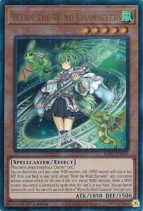 Wynn the Wind Channeler (PUR) (Prismatic Ultimate Rare) [RA01-EN018] 1st Edition