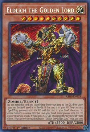 Eldlich the Golden Lord (Secret Rare)  [RA01-EN019] 1st Edition