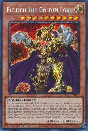 Eldlich the Golden Lord (Platinum Secret Rare)  [RA01-EN019] 1st Edition