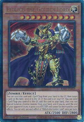 Eldlich the Golden Lord (PUR) (Prismatic Ultimate Rare) [RA01-EN019] 1st Edition