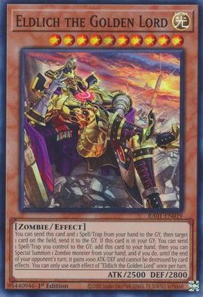 Eldlich the Golden Lord (Alternate Art) (Super Rare) [RA01-EN019] 1st Edition