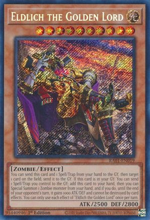 Eldlich the Golden Lord (Alternate Art) (Secret Rare)  [RA01-EN019] 1st Edition