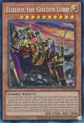 Eldlich the Golden Lord (Alternate Art) (PCR) (Prismatic Collector's Rare) [RA01-EN019] 1st Edition