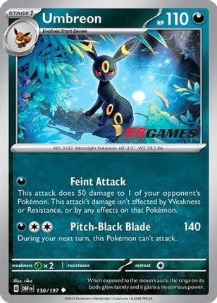 Umbreon - 130/197 (EBGames Exclusive) [Miscellaneous Cards & Products] Reverse Holofoil