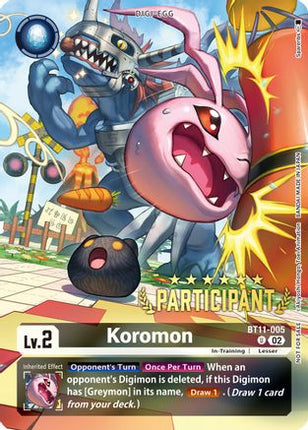 Koromon (Digimon 3-On-3 Participation) [BT11-005] [Dimensional Phase] Foil