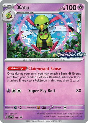 Xatu - 059 (Prerelease) - 59/null [SV: Scarlet & Violet Promo Cards] Holofoil