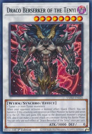 Draco Berserker of the Tenyi [VASM-EN026] Rare 1st Edition