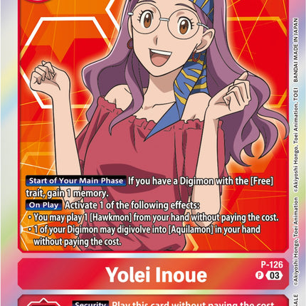 Yolei Inoue [P-126] (Tamer Party Pack -The Beginning- Ver. 2.0) [Promotional Cards]