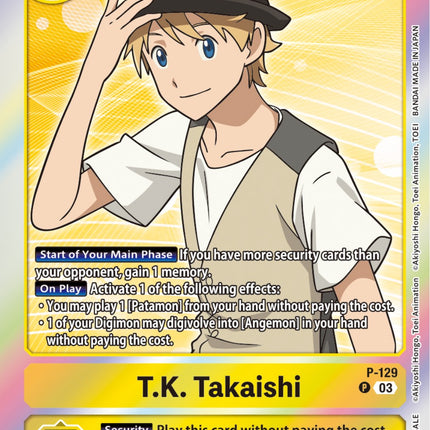 T.K. Takaishi [P-129] (Tamer Party Pack -The Beginning- Ver. 2.0) [Promotional Cards]