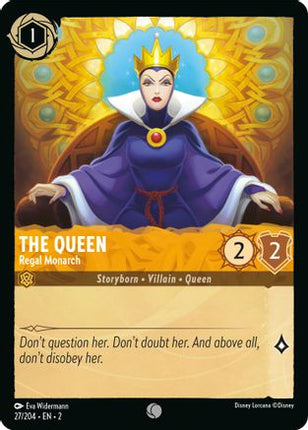 The Queen - Regal Monarch (27/204) - Rise of the Floodborn Cold Foil