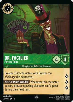 Dr. Facilier - Fortune Teller (79/204) - Rise of the Floodborn Cold Foil