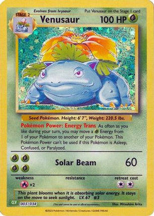 Venusaur - 3/null [Trading Card Game Classic] Holofoil