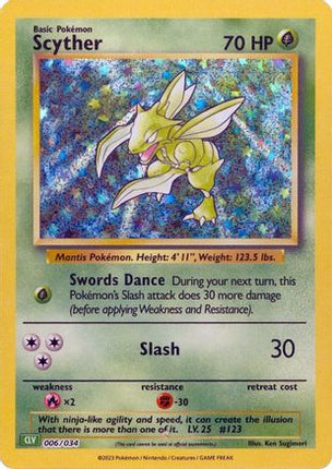 Scyther - 6/null [Trading Card Game Classic] Holofoil