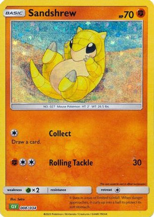 Sandshrew - 8/null [Trading Card Game Classic] Holofoil