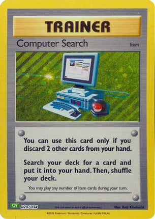 Computer Search (CLV) - 20/null [Trading Card Game Classic] Holofoil