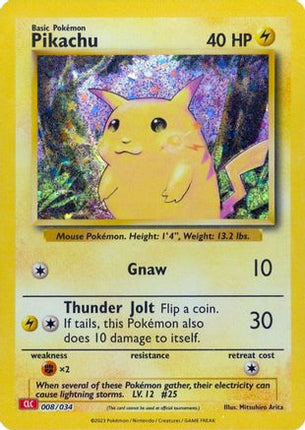 Pikachu - 8/null [Trading Card Game Classic] Holofoil