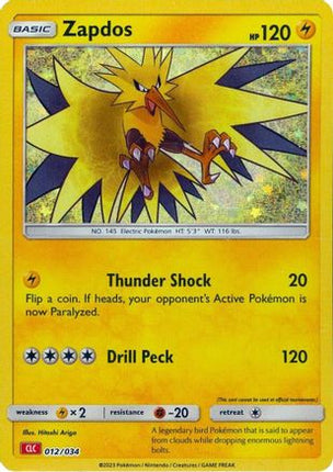 Zapdos - 12/null [Trading Card Game Classic] Holofoil
