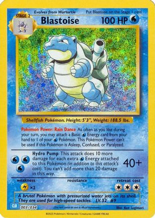 Blastoise - 3/null [Trading Card Game Classic] Holofoil