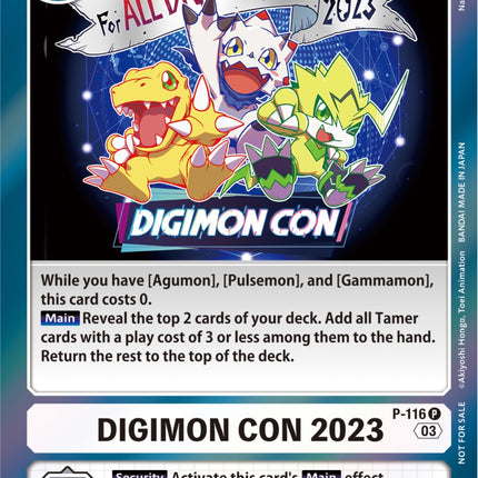Digimon Con 2023 [P-116] (Official Tournament Pack Vol.11) [Promotional Cards]