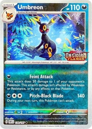 Umbreon (Obsidian Flames Stamped) - 130/null [Miscellaneous Cards & Products] Reverse Holofoil