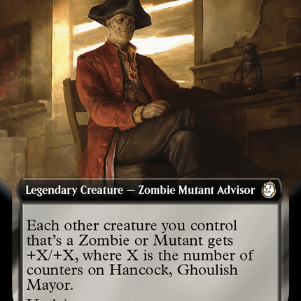 Hancock, Ghoulish Mayor (Extended Art) [Fallout] Surge Foil