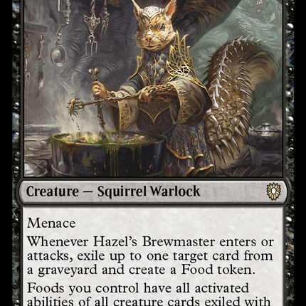 Hazel's Brewmaster [Bloomburrow Commander]