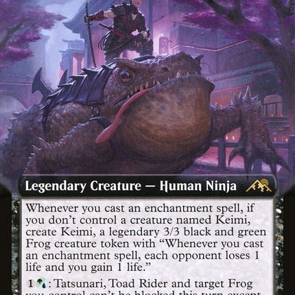 Tatsunari, Toad Rider (Extended Art) [Kamigawa: Neon Dynasty]