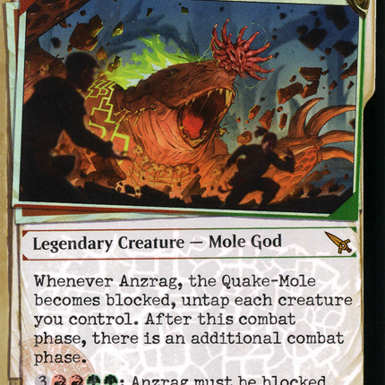 Anzrag, the Quake-Mole (Showcase) [Murders at Karlov Manor] Invisible Ink Foil