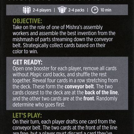Mishra's Manufactory // Mishra's Manufactory (cont'd) [The Brothers' War Minigames]