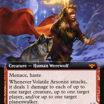 Volatile Arsonist // Dire-Strain Anarchist (Extended Art) [Innistrad: Crimson Vow]