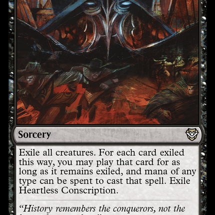 Heartless Conscription [Outlaws of Thunder Junction Commander]