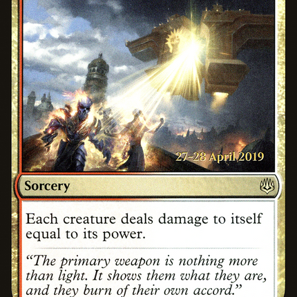 Solar Blaze [War of the Spark Promos] Prerelease Foil