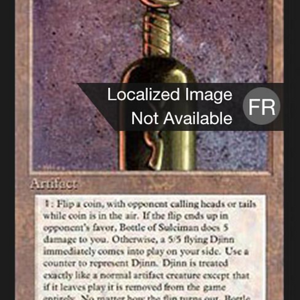 Bottle of Suleiman - Bouteille de Salomon  [Foreign Black Border]