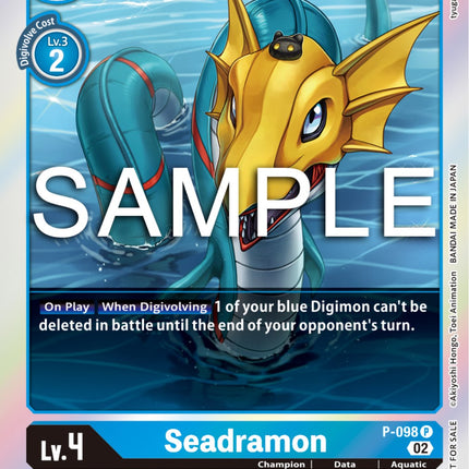Seadramon [P-098] - P-098 (Limited Card Pack Ver.2) [Promotional Cards]