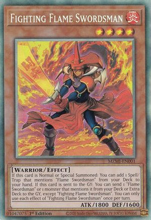Fighting Flame Swordsman (CR) (Collector's Rare) [MZMI-EN001] 1st Edition