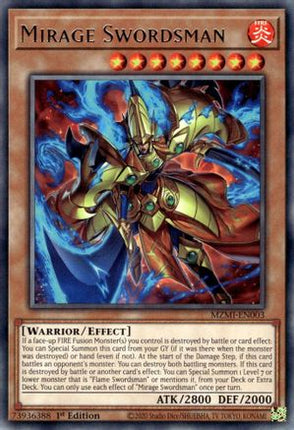 Mirage Swordsman [MZMI-EN003] Rare 1st Edition
