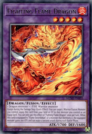 Fighting Flame Dragon (Rare) [MZMI-EN005] 1st Edition