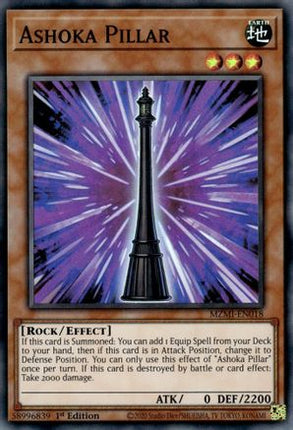 Ashoka Pillar [MZMI-EN018] Super Rare 1st Edition