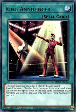 Ring Announcer (Rare) [MZMI-EN026] 1st Edition