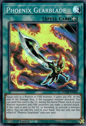 Phoenix Gearblade (Super Rare) [MZMI-EN036] 1st Edition