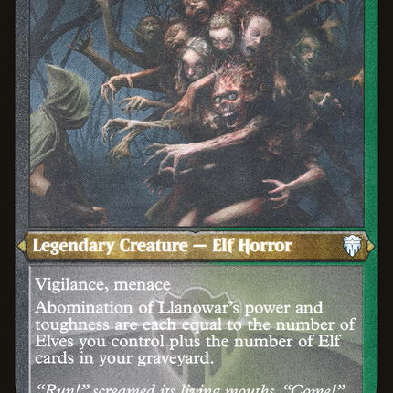 Abomination of Llanowar [Commander Legends] Foil