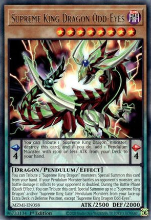 Supreme King Dragon Odd-Eyes (Rare) [MZMI-EN058] 1st Edition