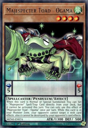 Majespecter Toad - Ogama (Rare) [MZMI-EN074] 1st Edition