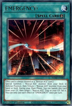 EMERGENCY! (Rare) [MZMI-EN081] 1st Edition