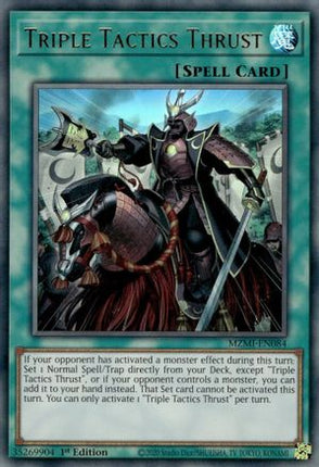 Triple Tactics Thrust [MZMI-EN084] Ultra Rare 1st Edition