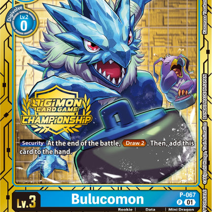 Bulucomon [P-067] (Championship 2023 Gold Card Set) [Promotional Cards]