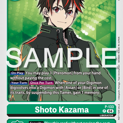 Shoto Kazama [P-133] (Digimon Liberator Promotion Pack) [Promotional Cards]