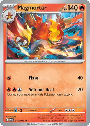 Magmortar - 10/null [SV: Paldean Fates] Holofoil