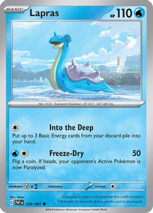 Lapras - 16/null [SV: Paldean Fates] Reverse Holofoil